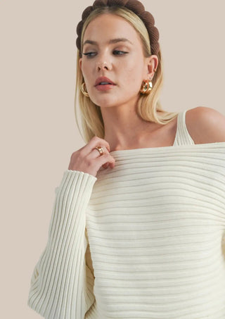 Anya knit pullover + bodycon dress