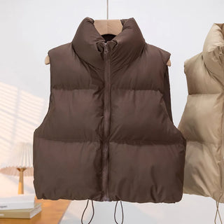 Sienna Cozy Mock-Neck Puffer Vest