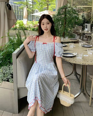 Blueberry Picnic Dress.