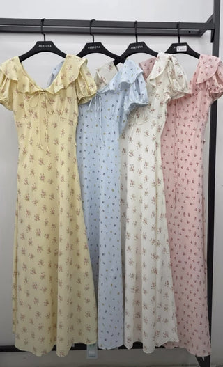 Serena Ruffle Floral Maxi Dress