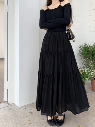 Graceful Harmony Layered Skirt