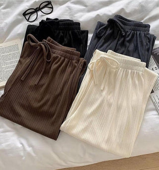 Wide-leg drawstring trousers( BUY 3 GET 15% OFF USE CODE: TROUSER15 )