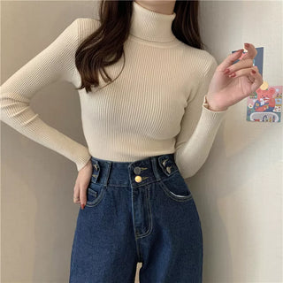 SOFT KNITTED TURTLENECK PULLOVERS ( BUY 3 GET 15 OFF,BUY 6 GET 25% OFF,BUY 10 GET 30% OFF )