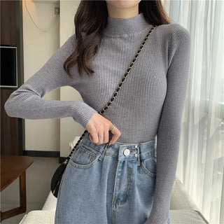 SOFT KNITTED HALF-TURTLENECK PULLOVERS( BUY 3 GET 1 FREE,BUY 6 GET 2 FREE,BUY 10 GET 4 FREE)